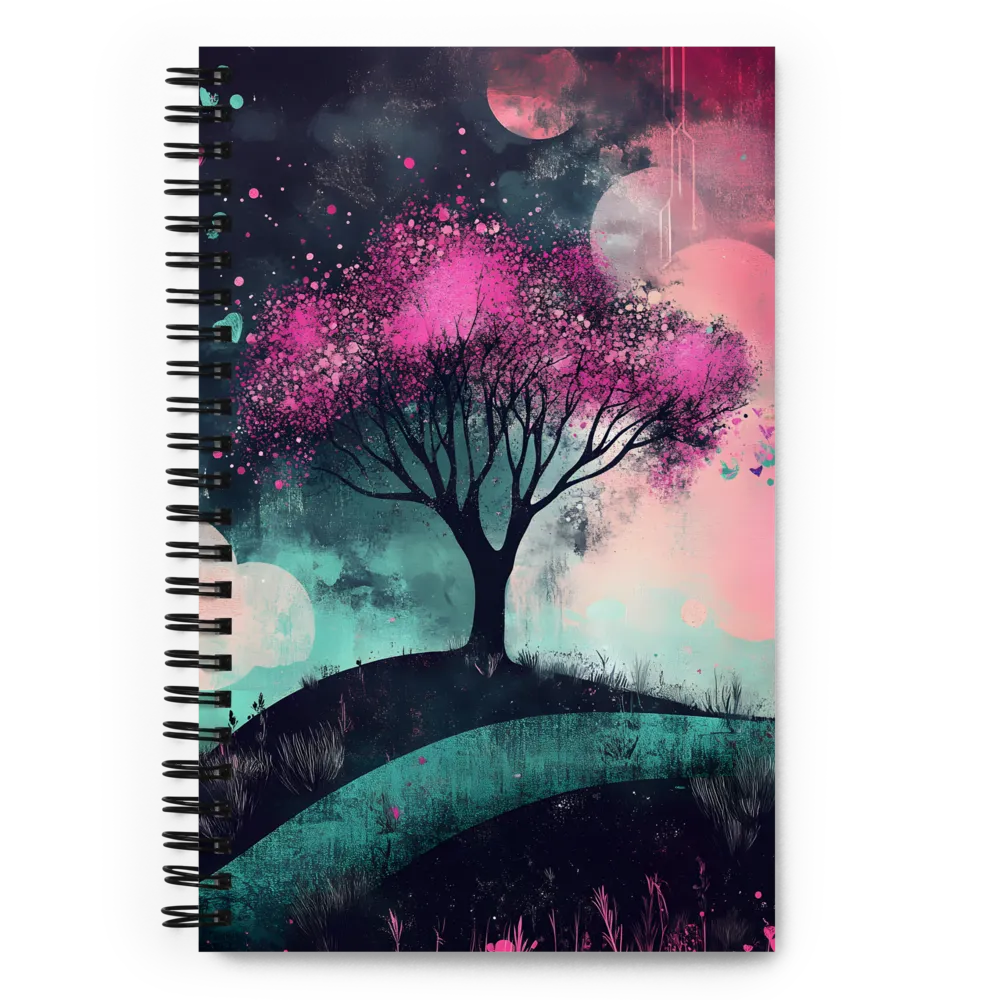 Dreamy Cherry Blossom Tree 
 Spiral Notebook | 140 pages