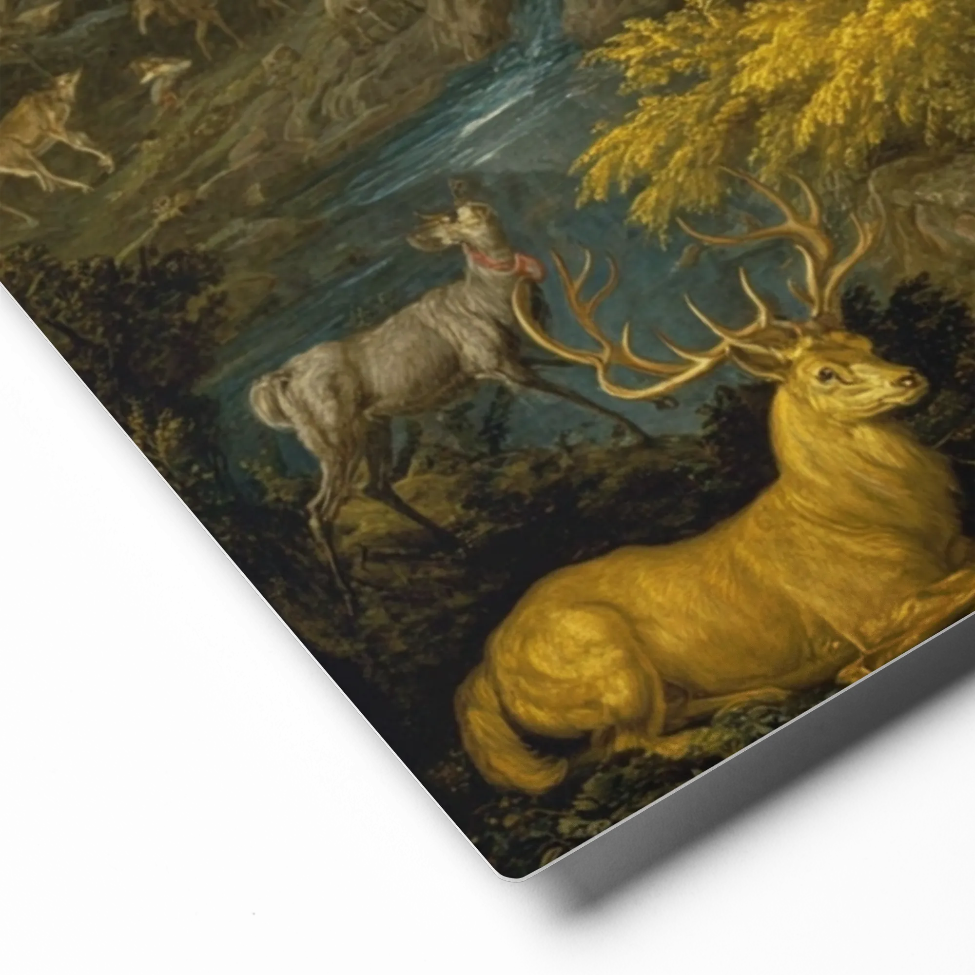 The Golden Stag's Realm | Art Print