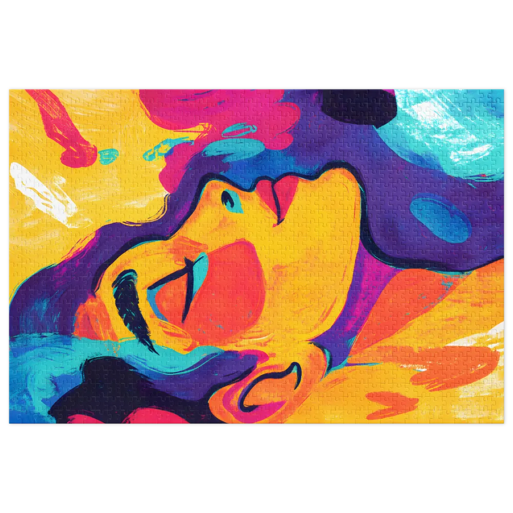 Vibrant Expressionist Portrait | Jigsaw Puzzle (252/520 pieces)