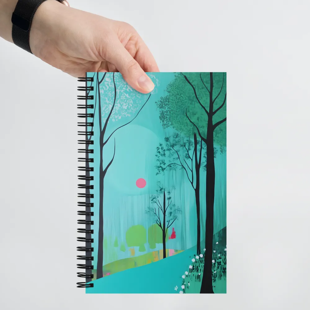 Teal Forest Serenade 
 Spiral Notebook | 140 pages