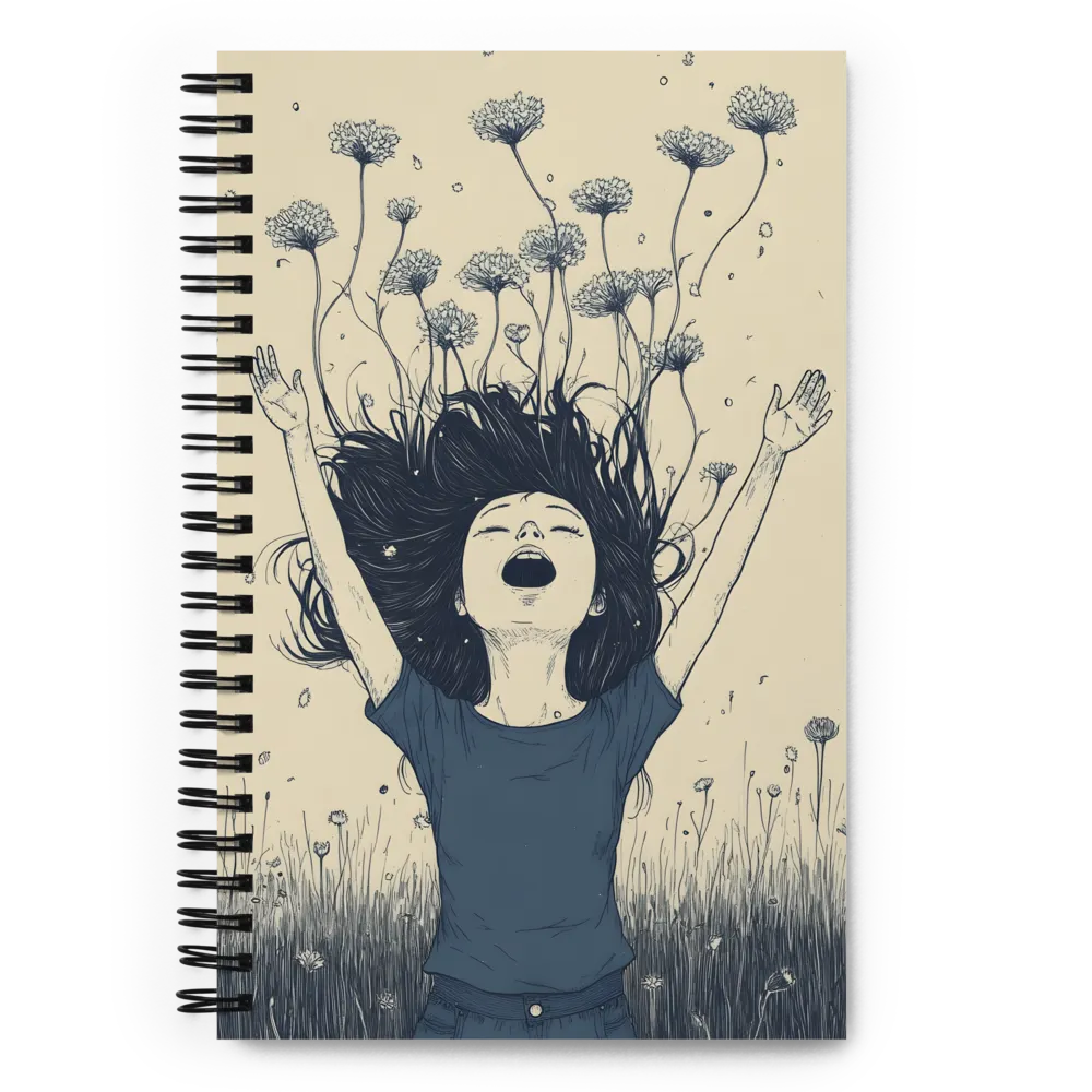 The Floral Scream 
 Spiral Notebook | 140 pages