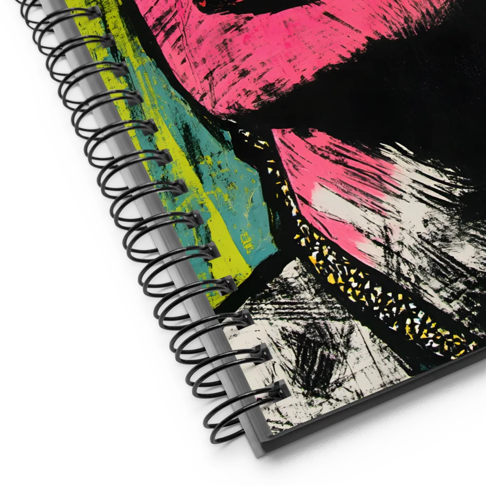 Expressionist Pink Portrait 
 Spiral Notebook | 140 pages