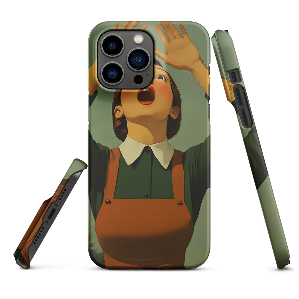 Surreal Portrait of Woman with Raised Arms | Phone Case