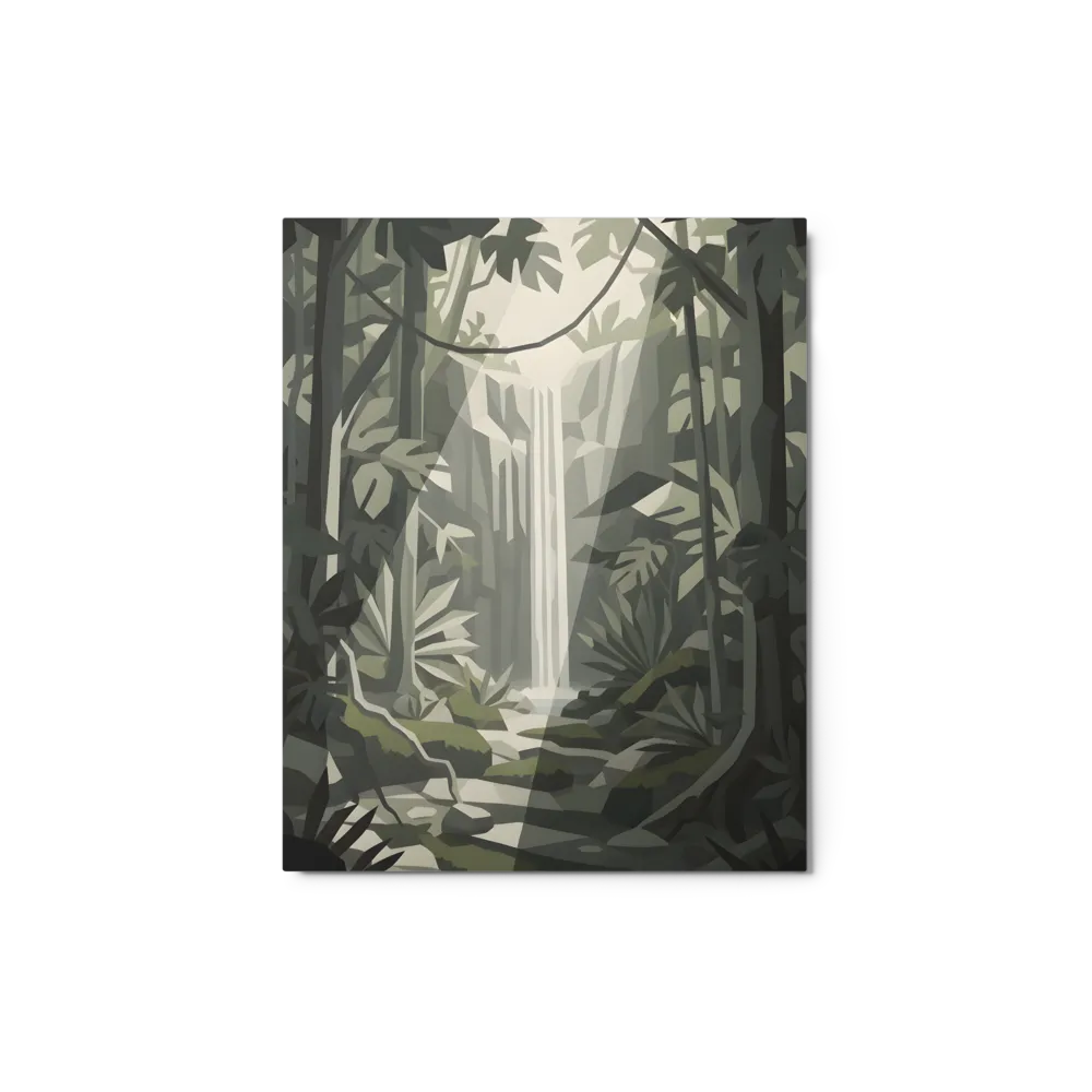 Serene Jungle Waterfall