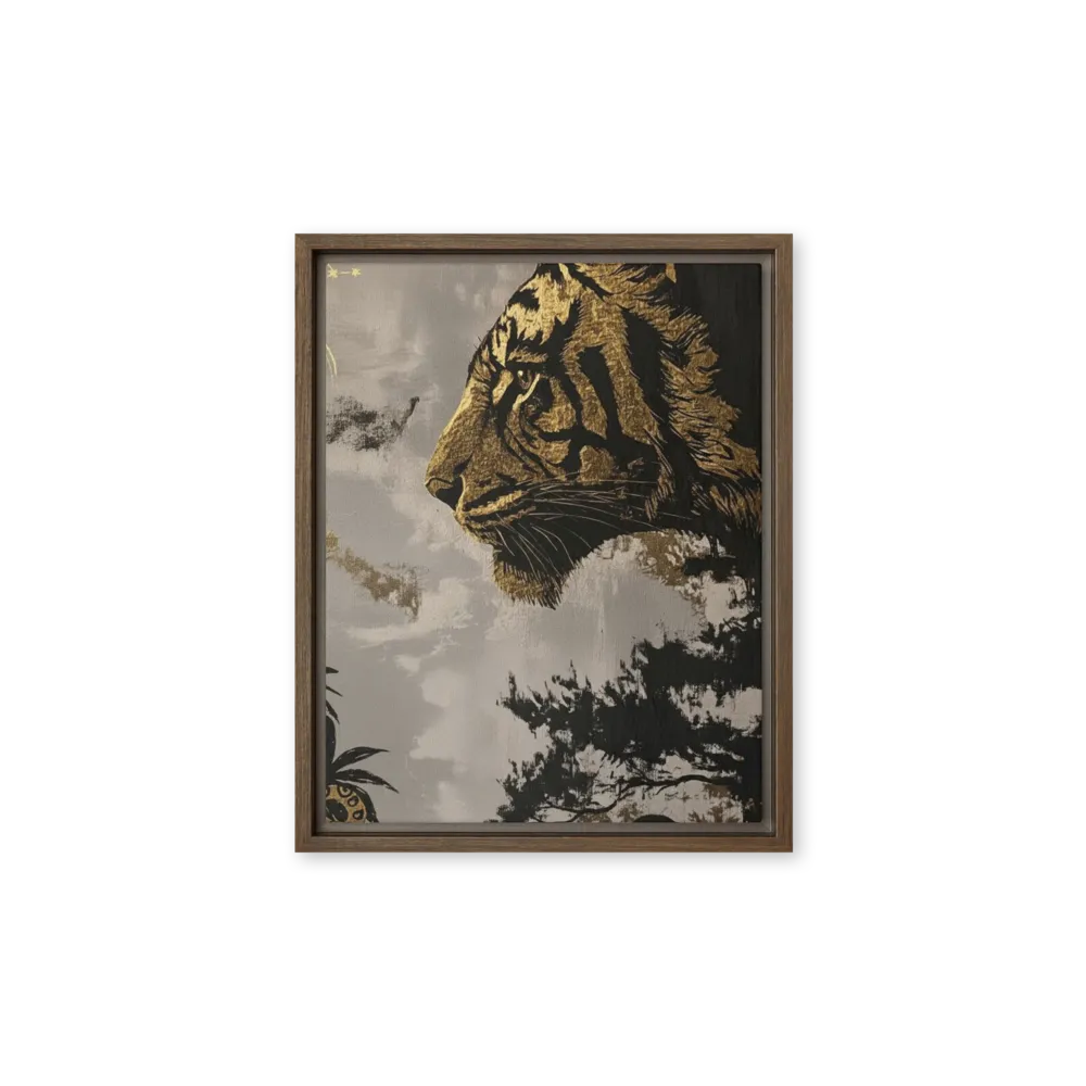 Golden Jungle Monarch 
 Canvas | 18″x 24″
