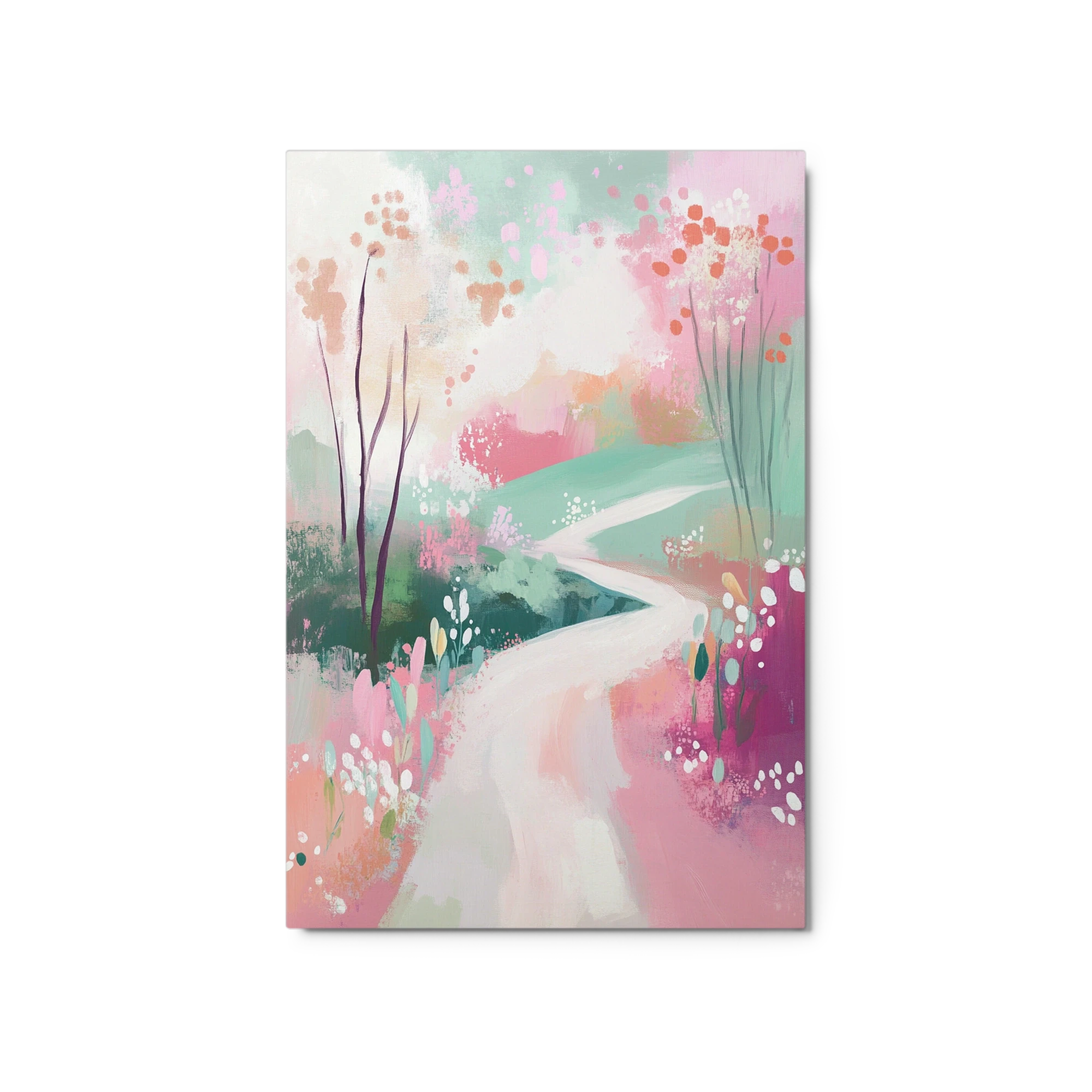 Winding Path in Abstract Landscape