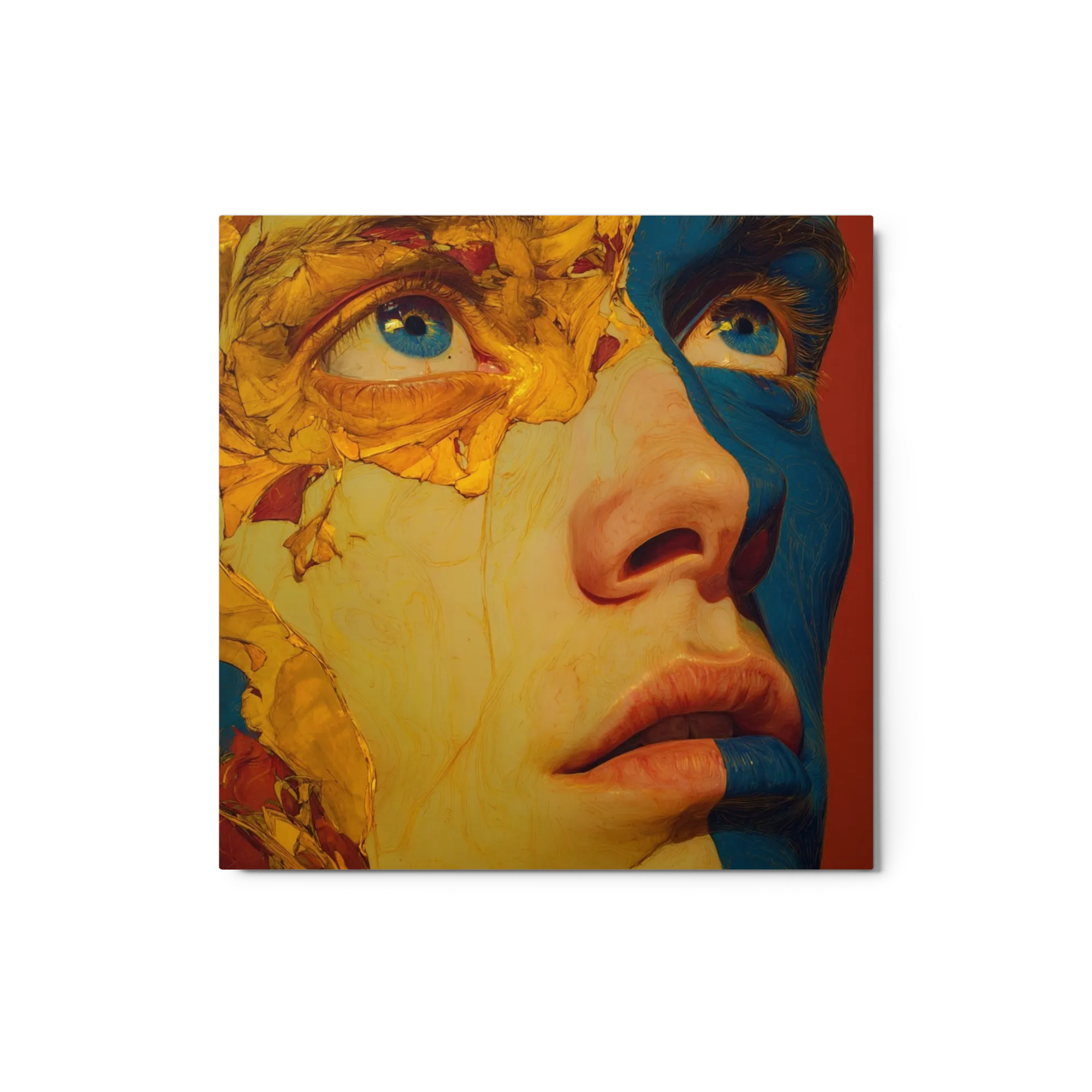Gold and Azure Dualism | Art Print