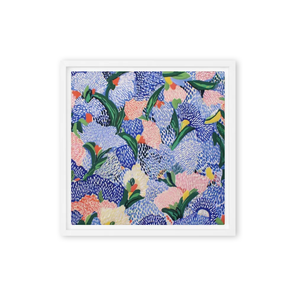 Cobalt Blossom Canopy | Art Print