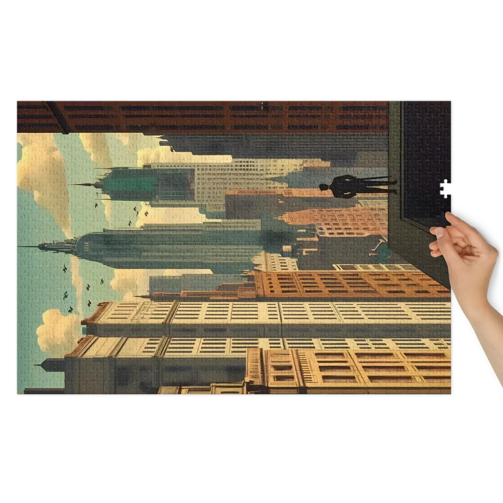 Urban Vista 
 Jigsaw Puzzle in Tin Box