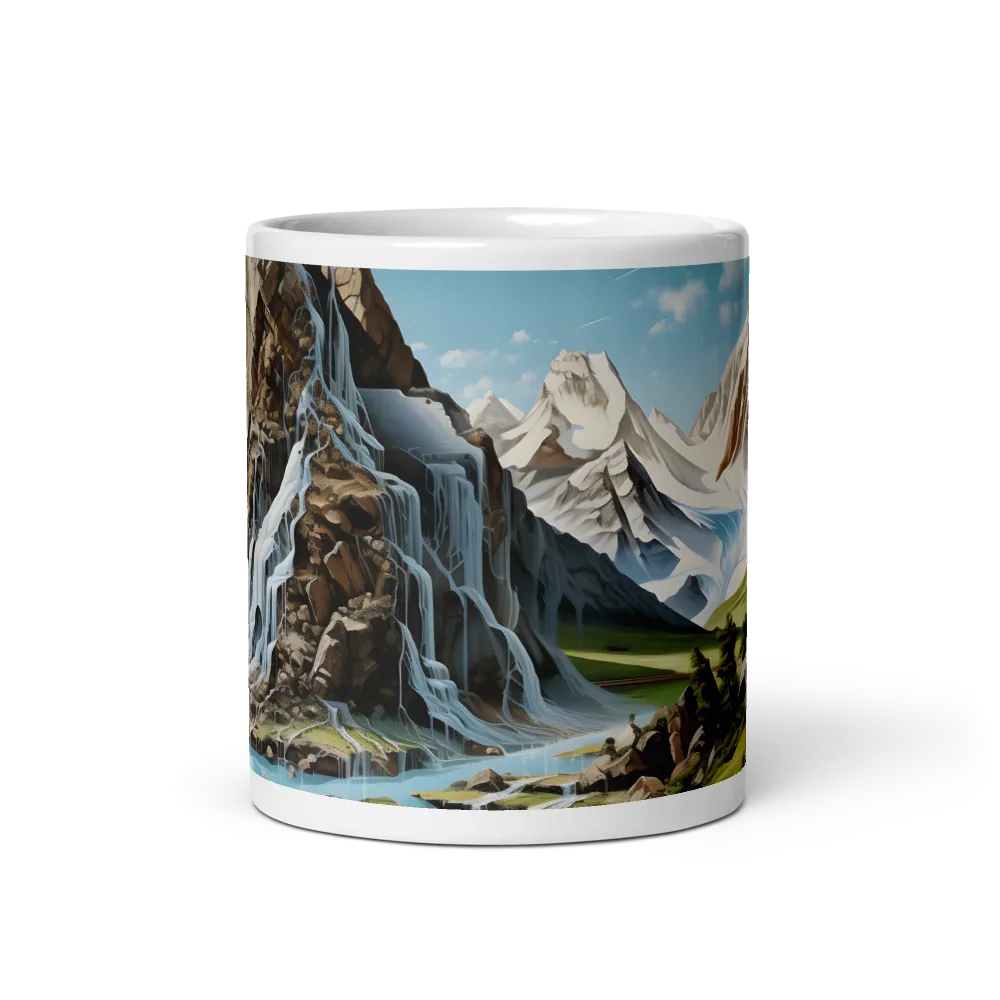 Majestic Cascade: A Mountain Masterpiece