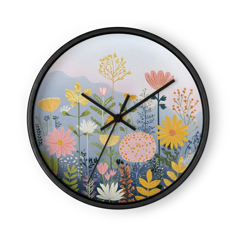 Wildflower Valley | Wall Clock