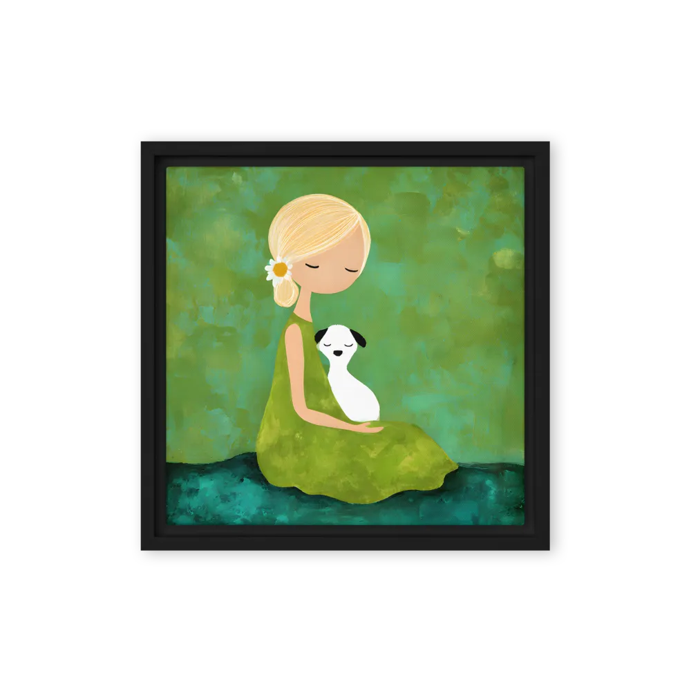 Sweet Companionship 
 Canvas with White Frame