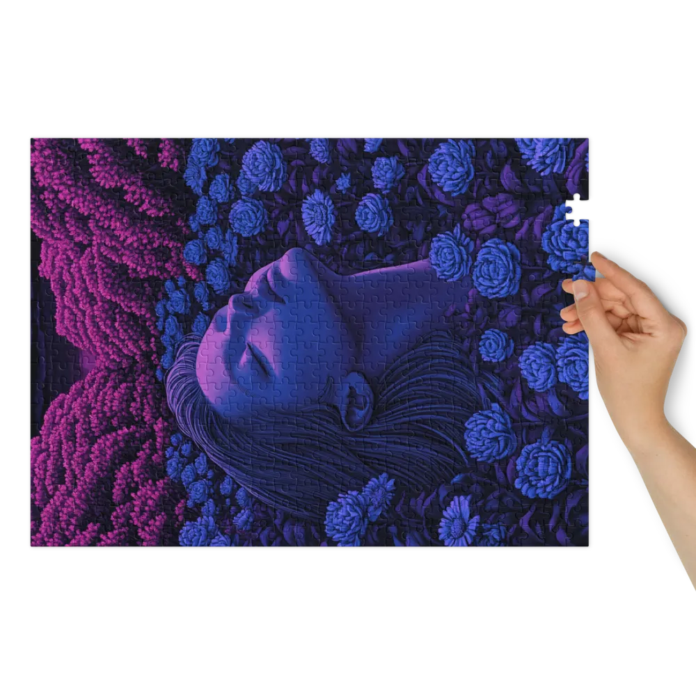 Midnight Bloom Reverie 
 Jigsaw Puzzle in Tin Box