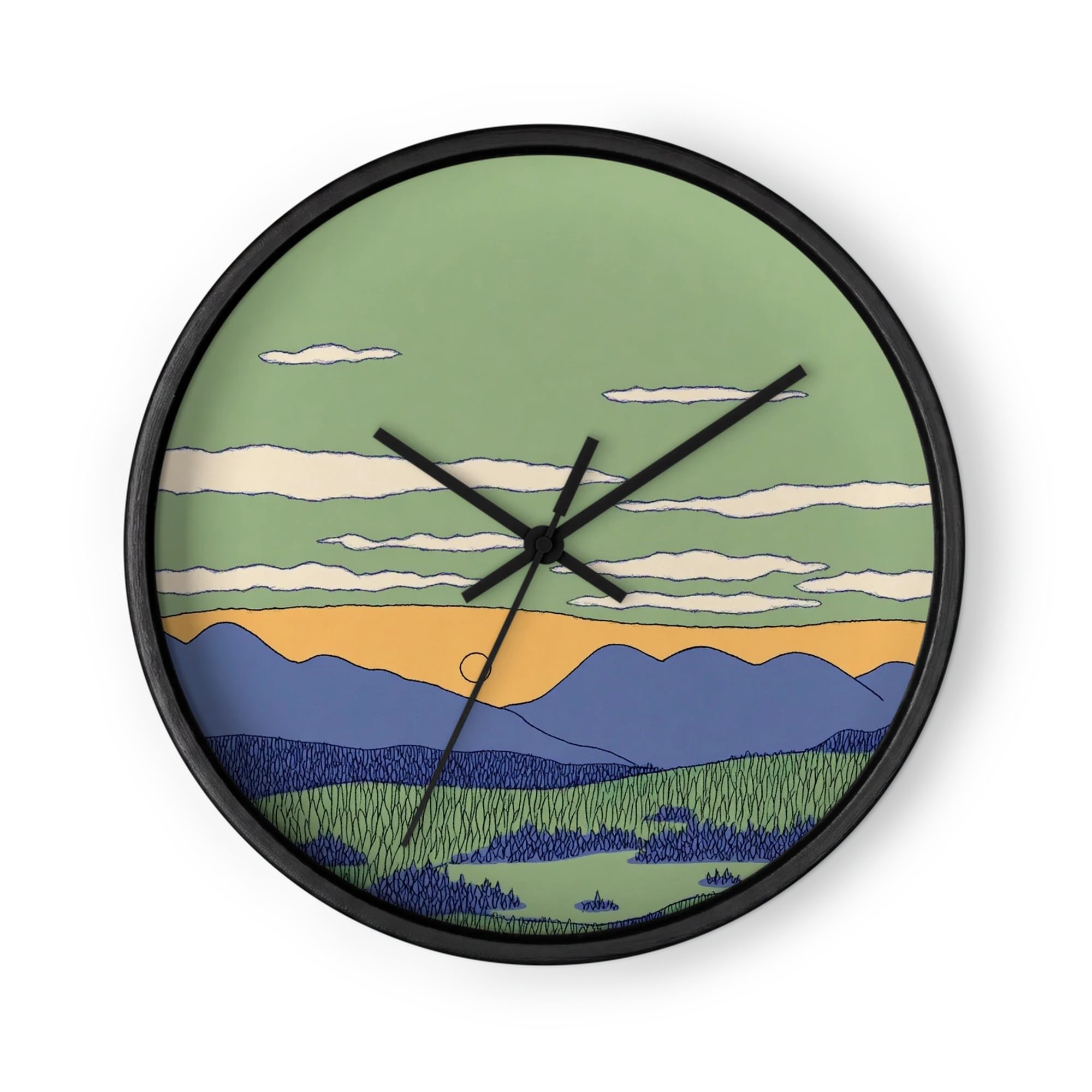 Green Horizon Sunset