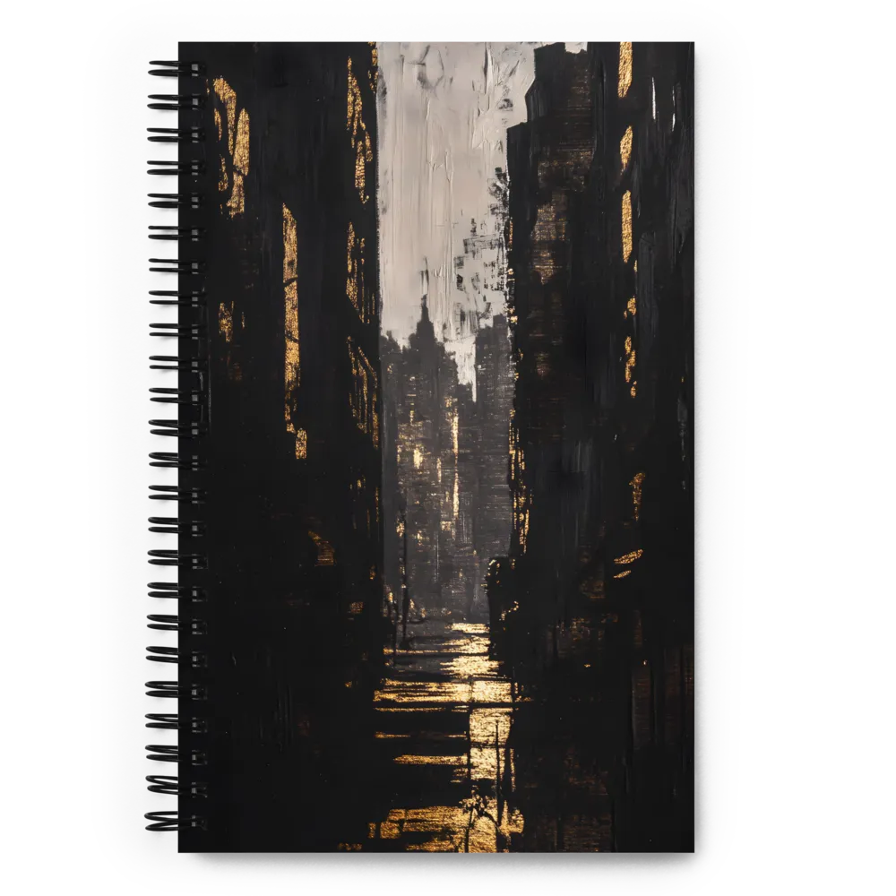 Golden City Night 
 Spiral Notebook | 140 pages