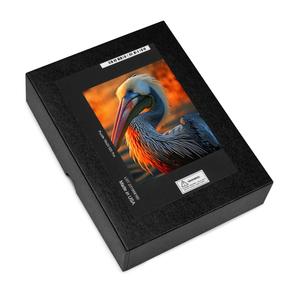 Elegance of the Pelican at Sunset