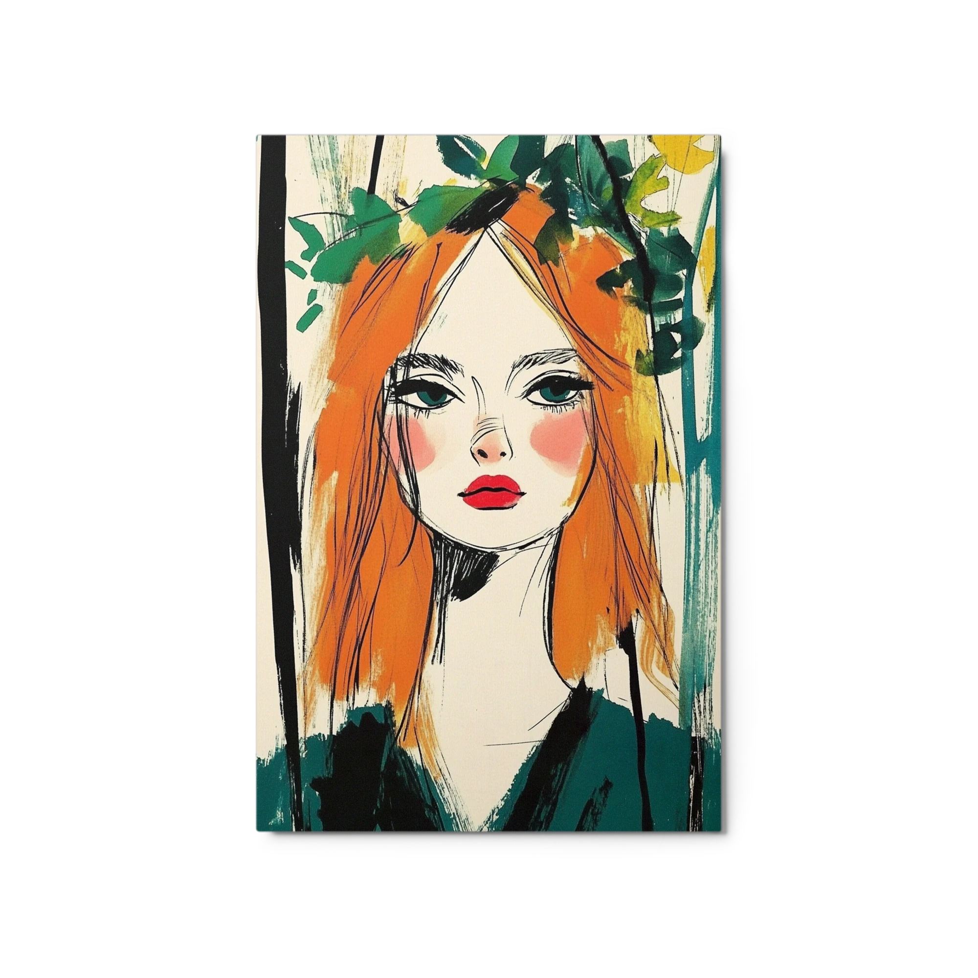 Modern Illustrated Portrait of Woman
