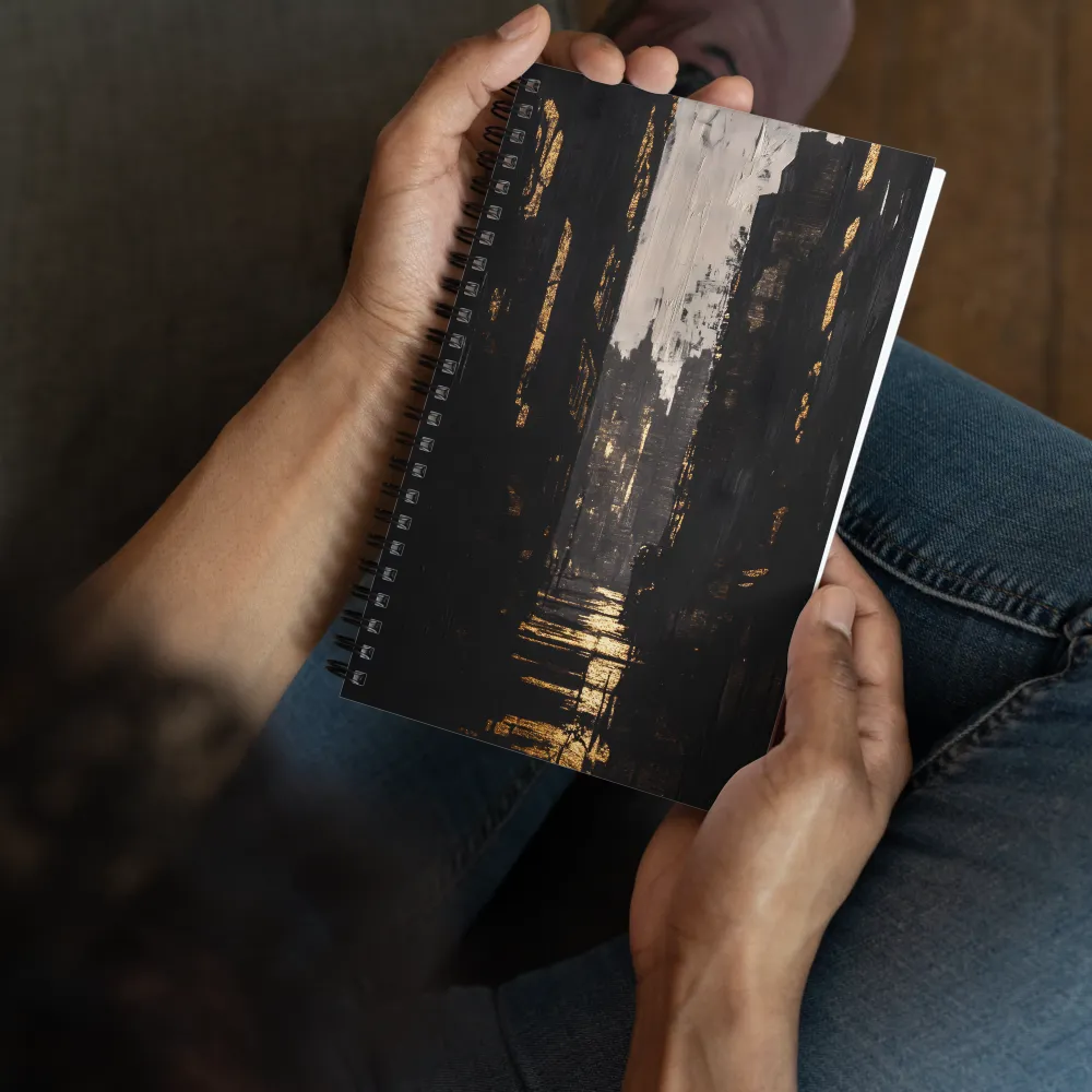 Golden City Night 
 Spiral Notebook | 140 pages