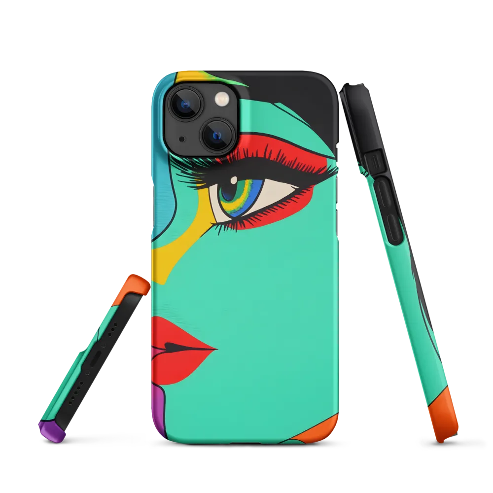 Vibrant Pop Art Woman Profile | Phone Case