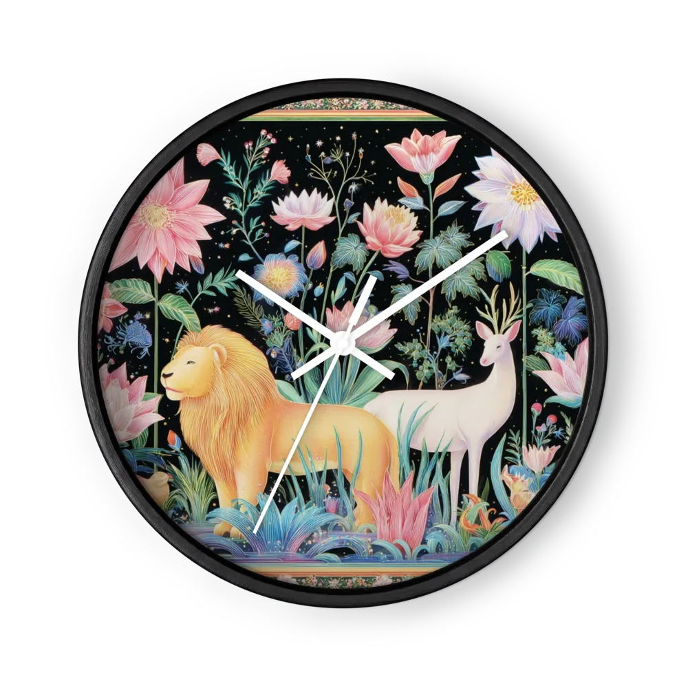 A Panther and a Lion in Bloom — Night Garden Animals