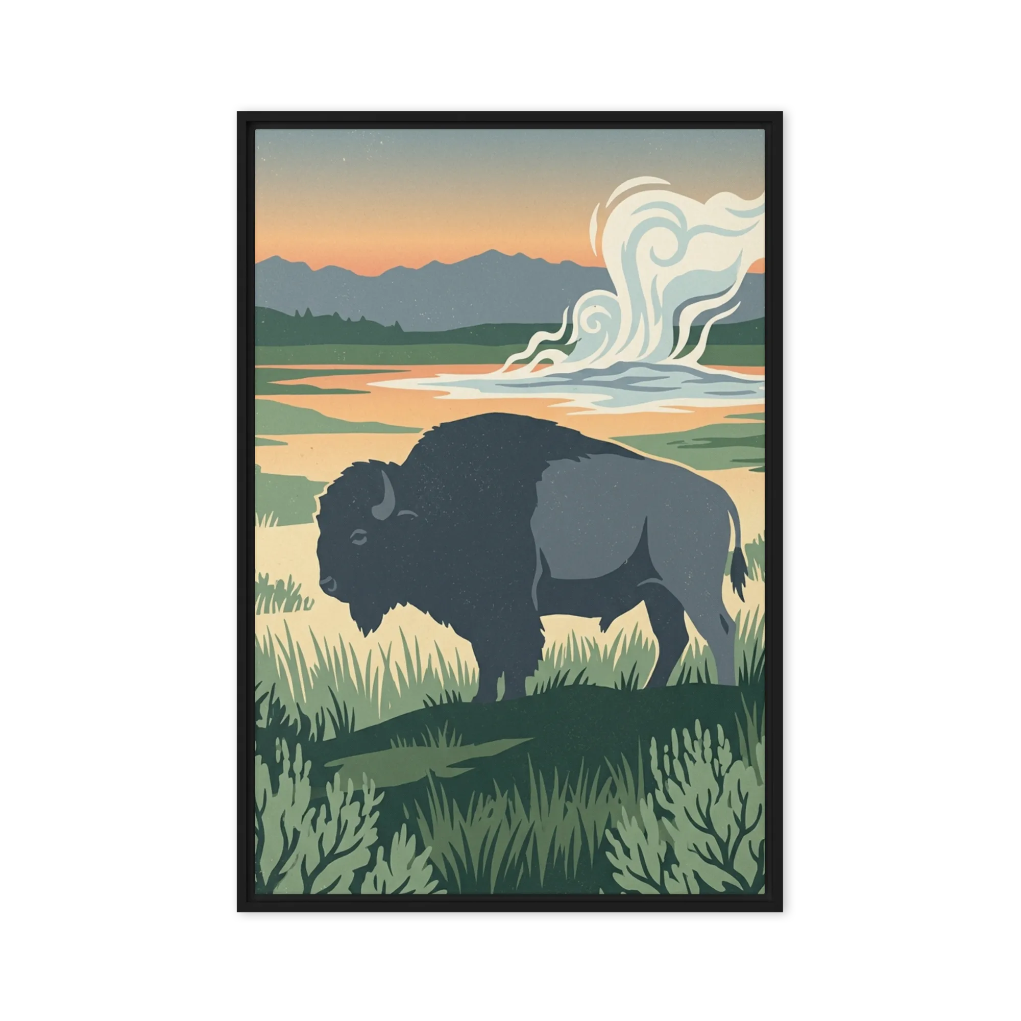 Wildernis Bison Geiser