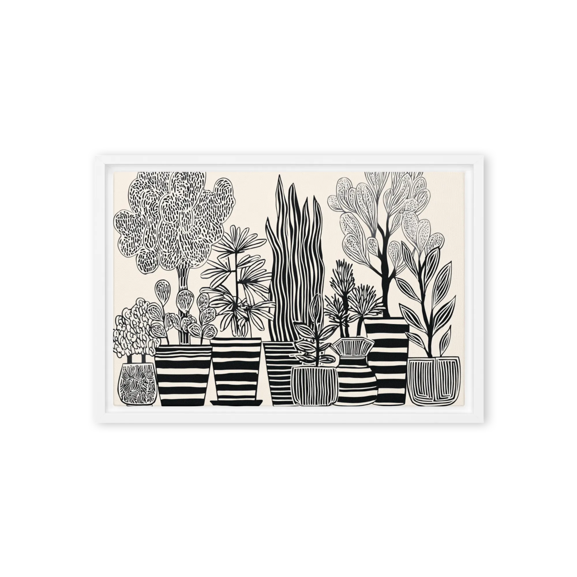 Potted Botanical Garden 
 Canvas | 18″x 24″