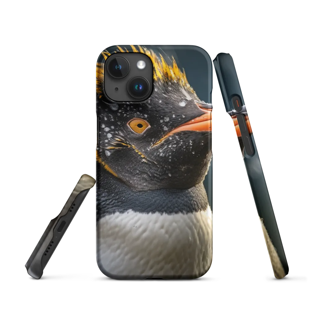 Penguin Close-Up with Yellow Crest | Phone Case