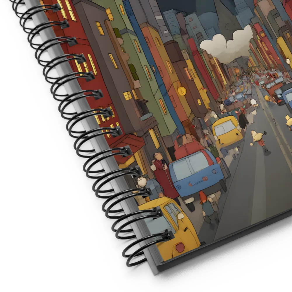 Night City Bustle 
 Spiral Notebook | 140 pages