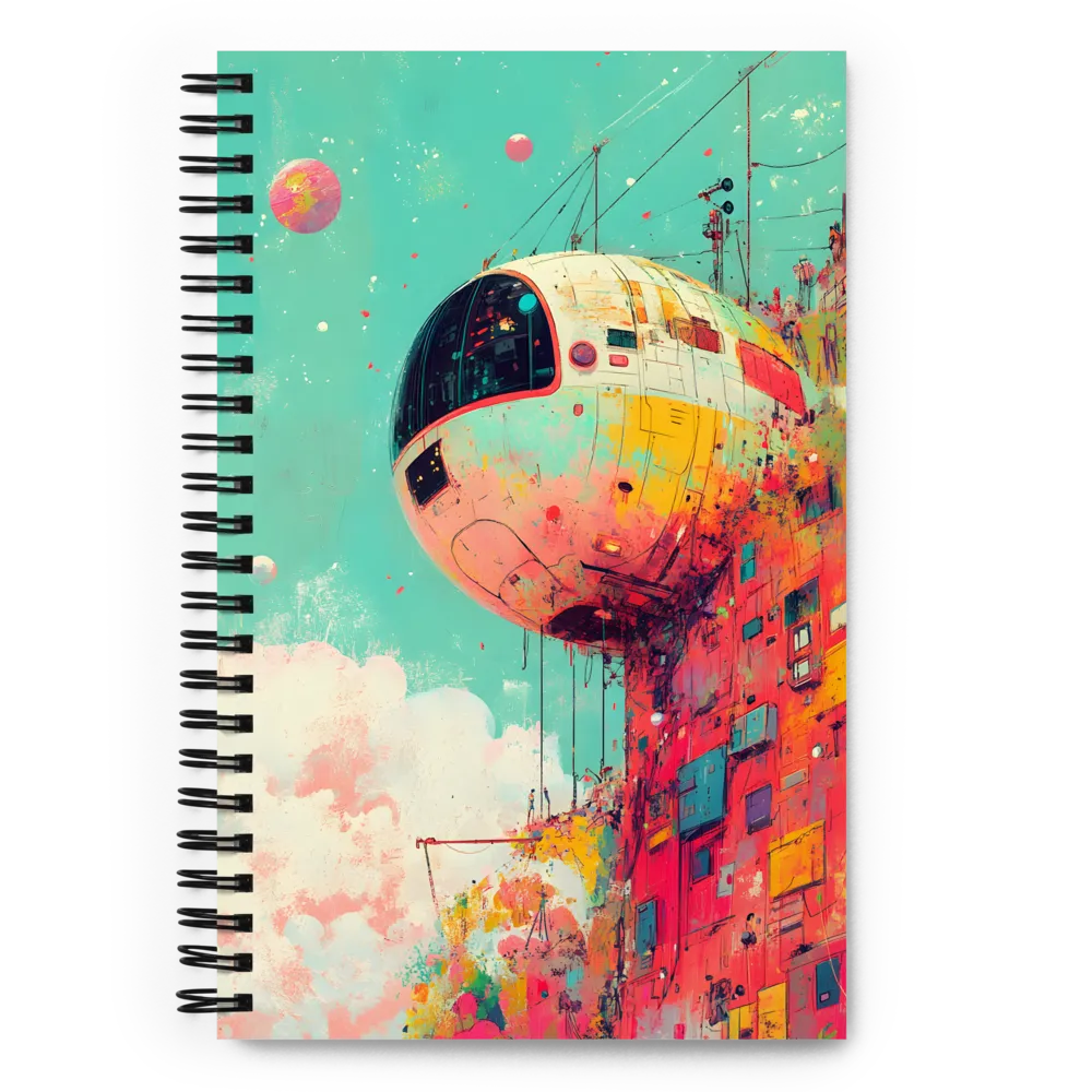 Suspended Sphere in a Vibrant Dreamscape