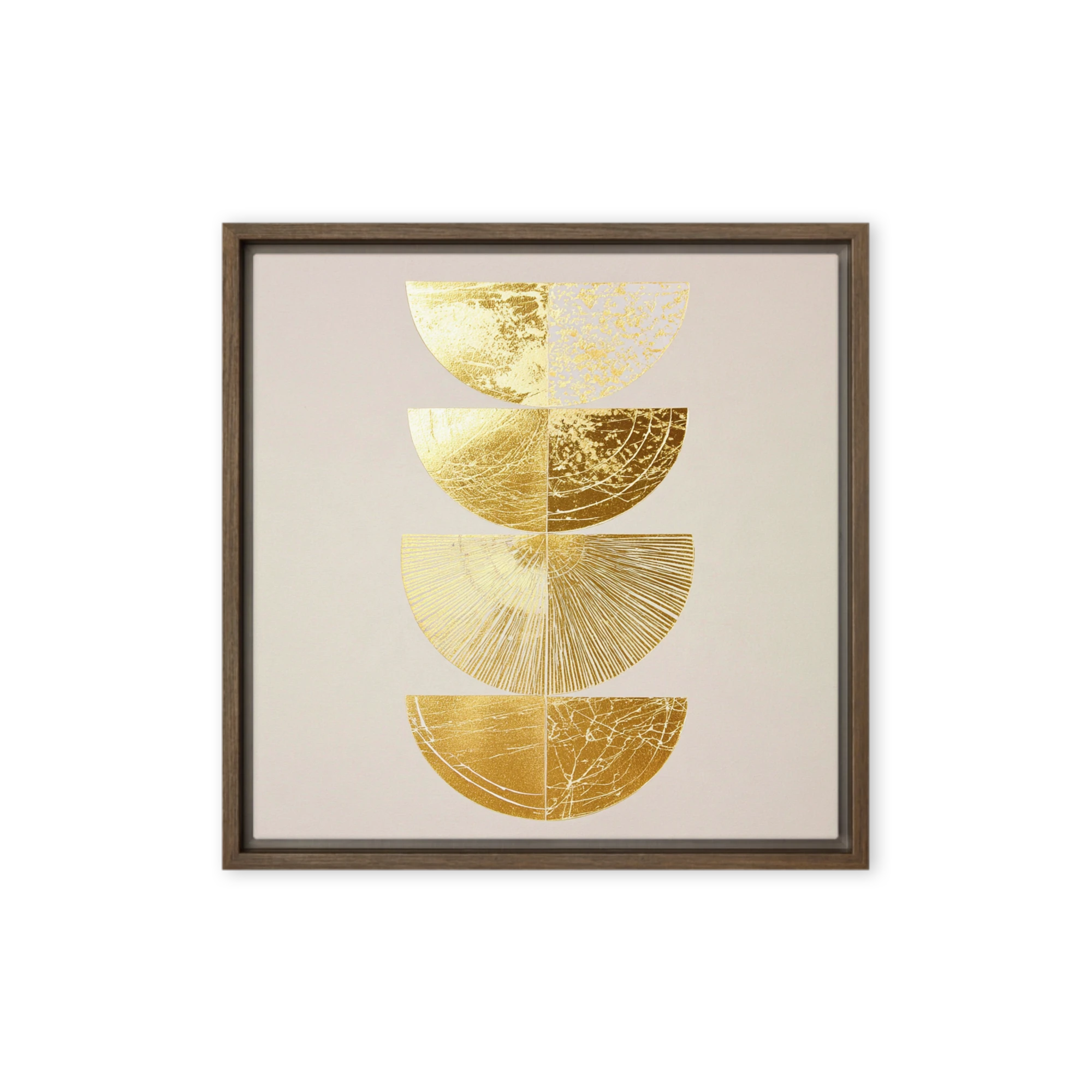 Golden Half Discs | Art Print