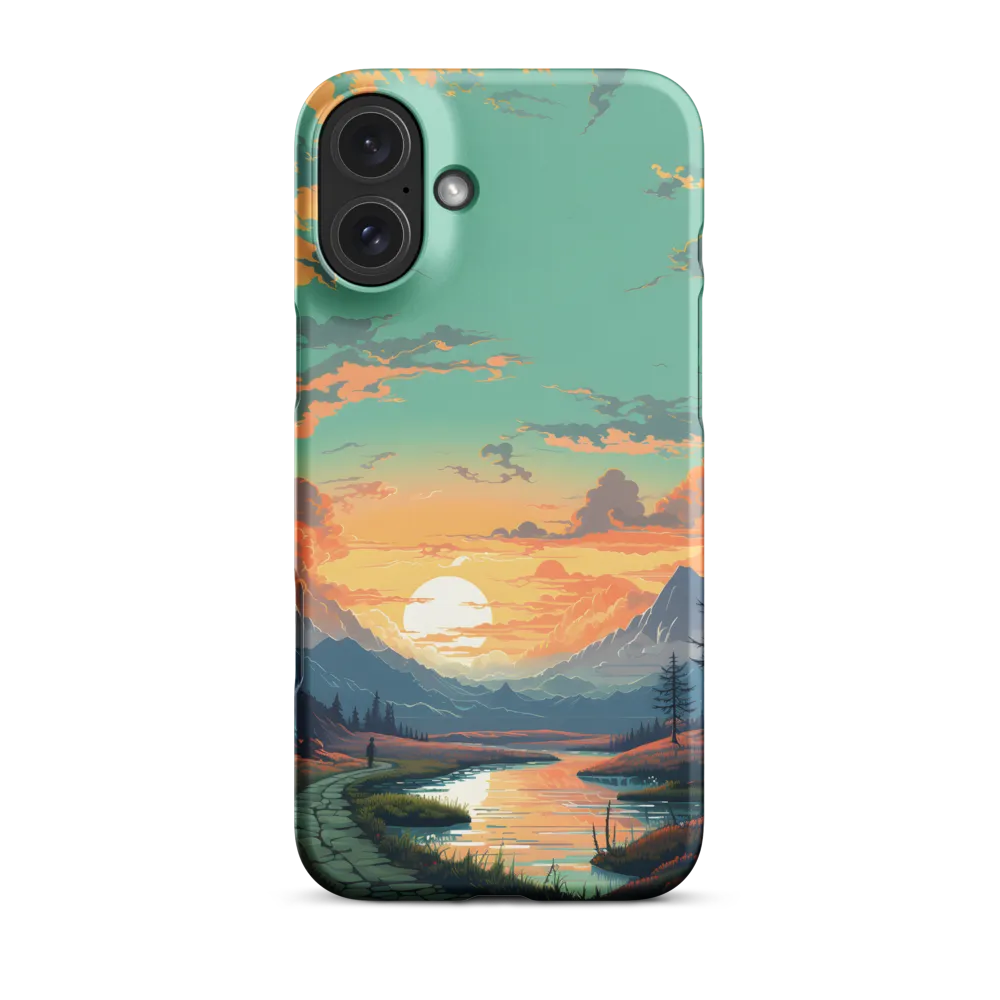 Vibrant Sunset Landscape | Phone Case