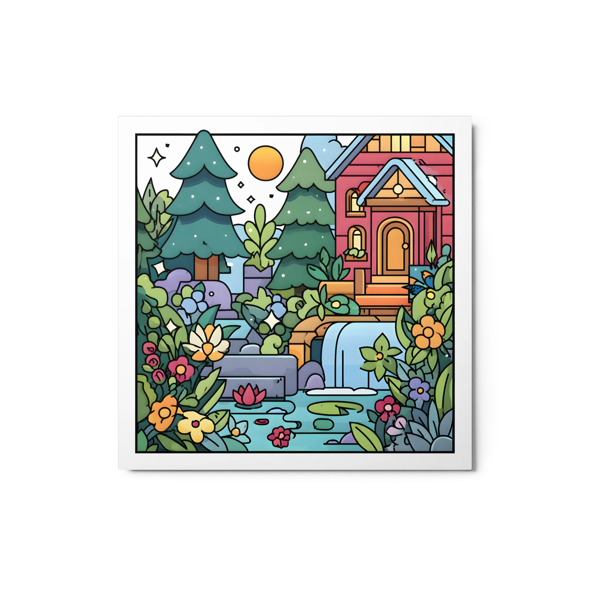 Fantasievoller Glasgarten
