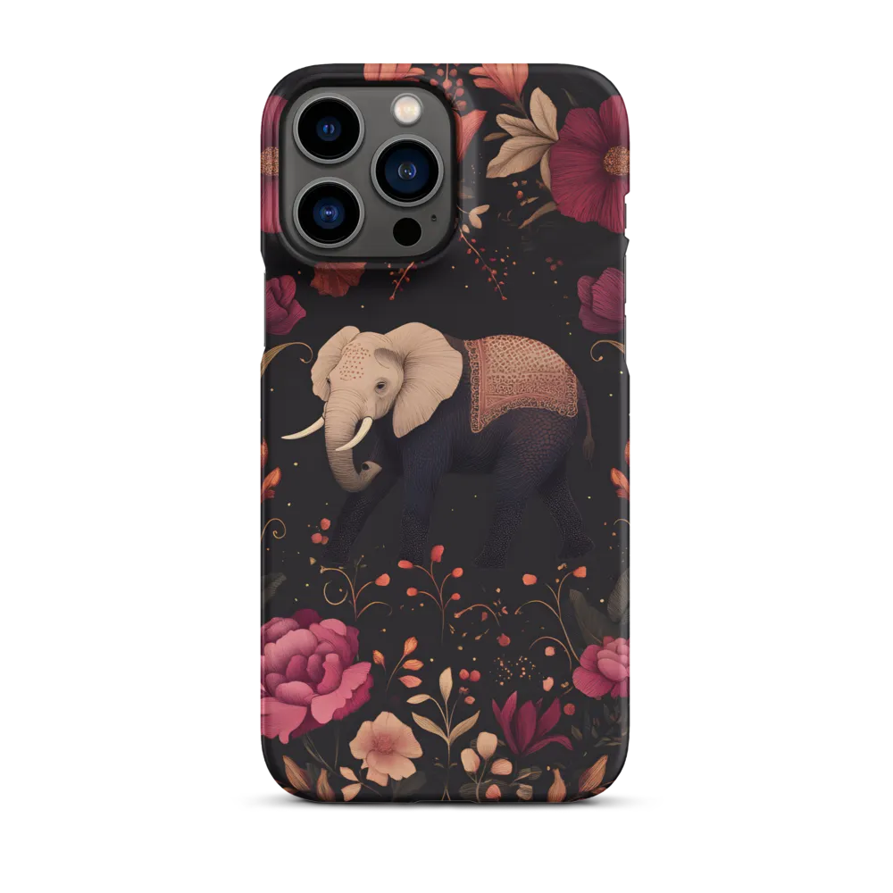 Elephant Surrounded by Flowers | Phone Case