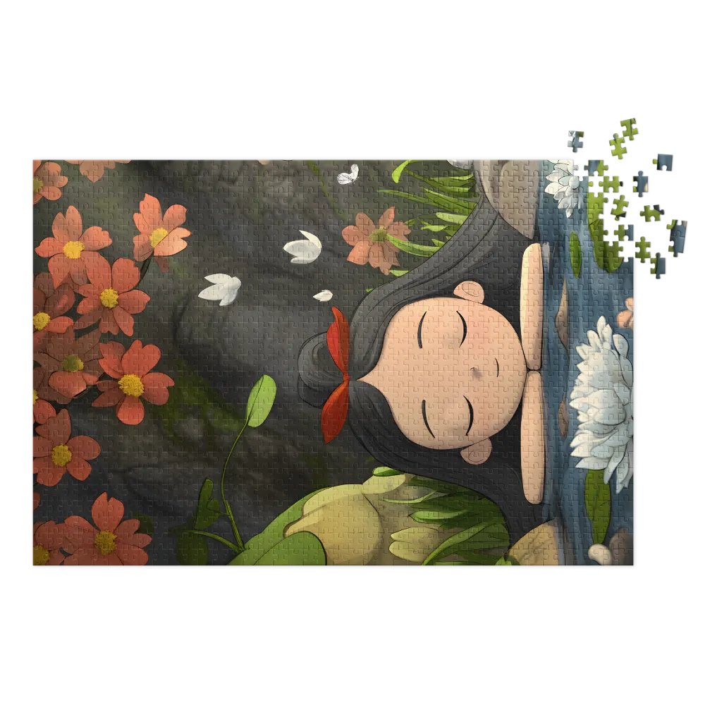 Sonho Tranquilo do Lago 
 Puzzle em caixa de metal