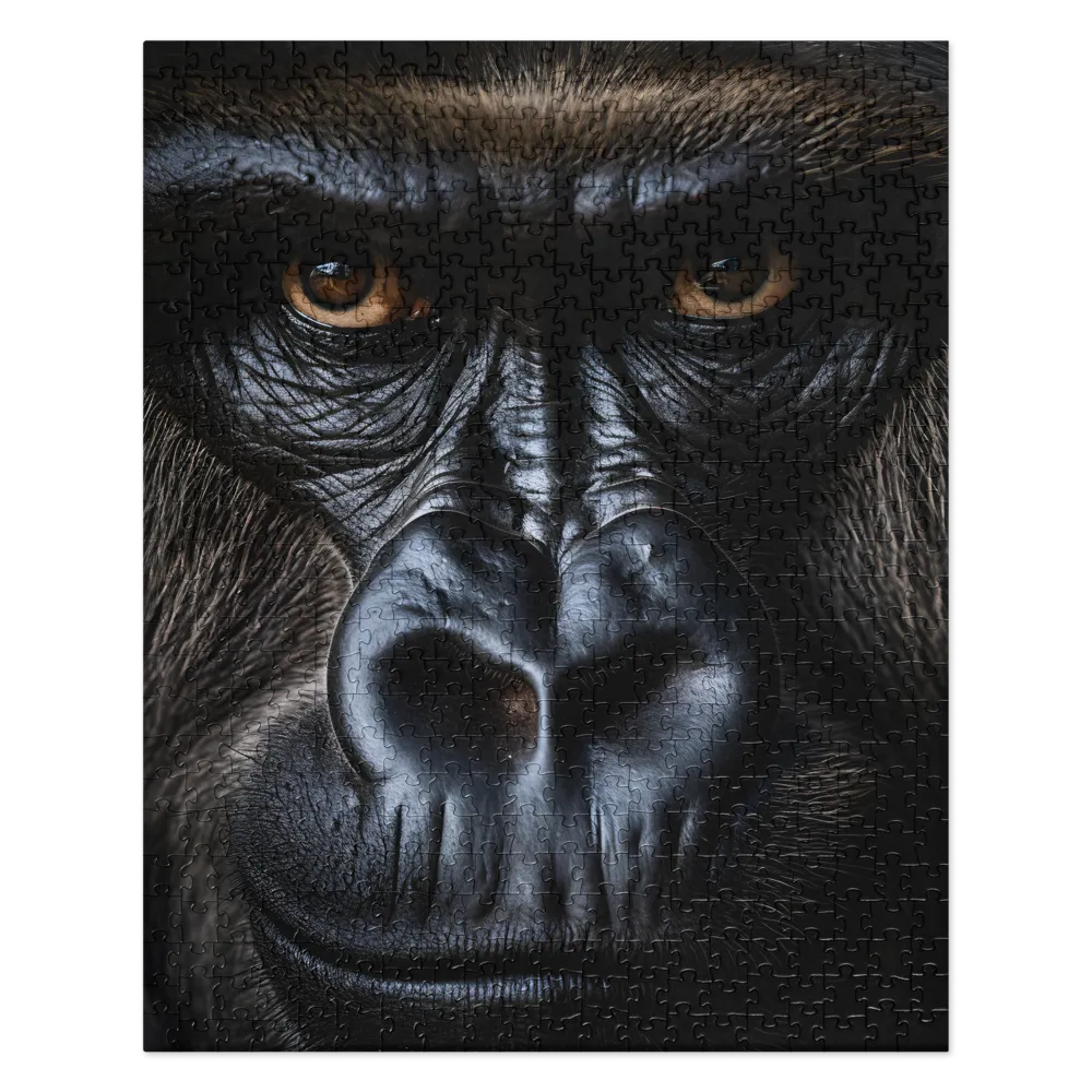 Gaze of the Wild: A Gorilla's Portrait