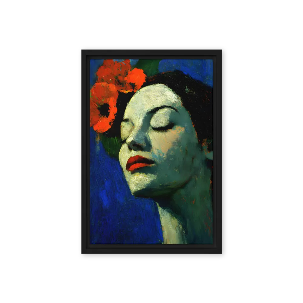 Serene Floral Portrait 
 Canvas | 18″x 26″