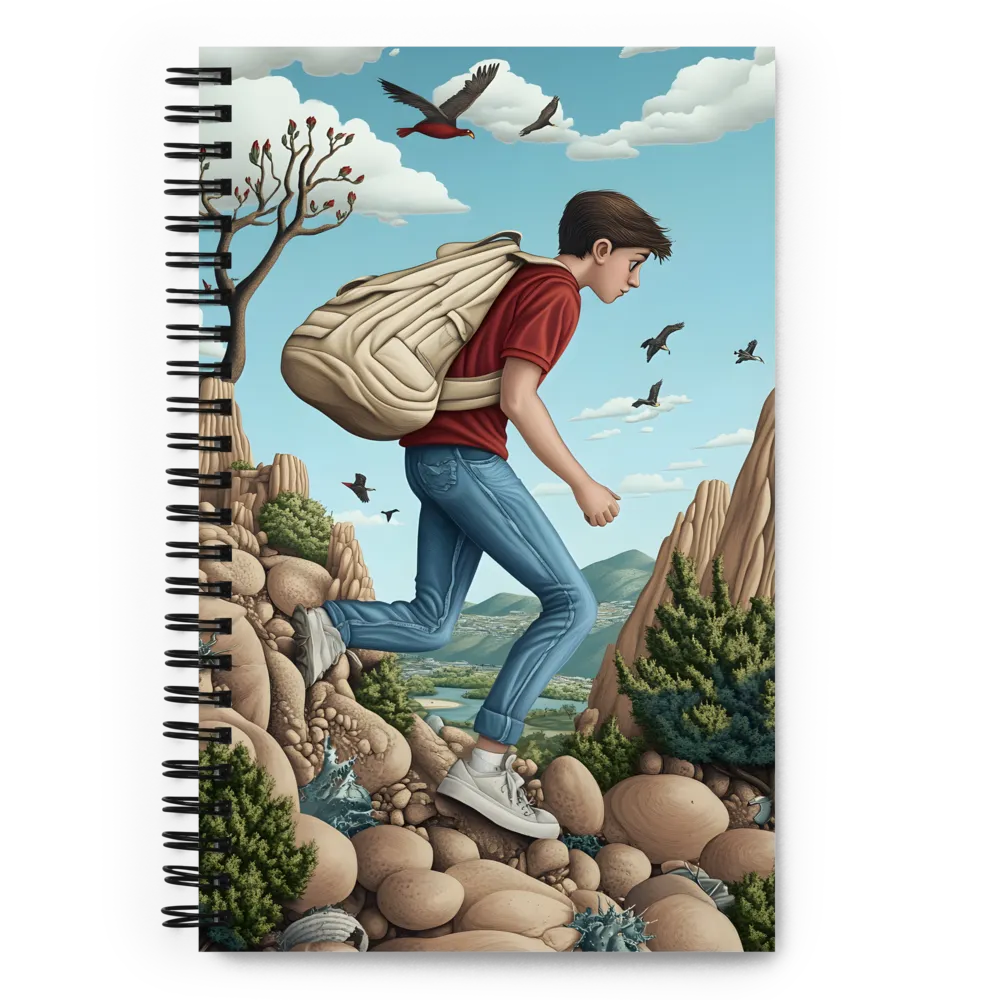 The Journey of Discovery | Spiral Notebook