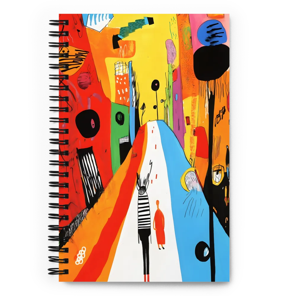 Vibrant City Walk 
 Spiral Notebook | 140 pages