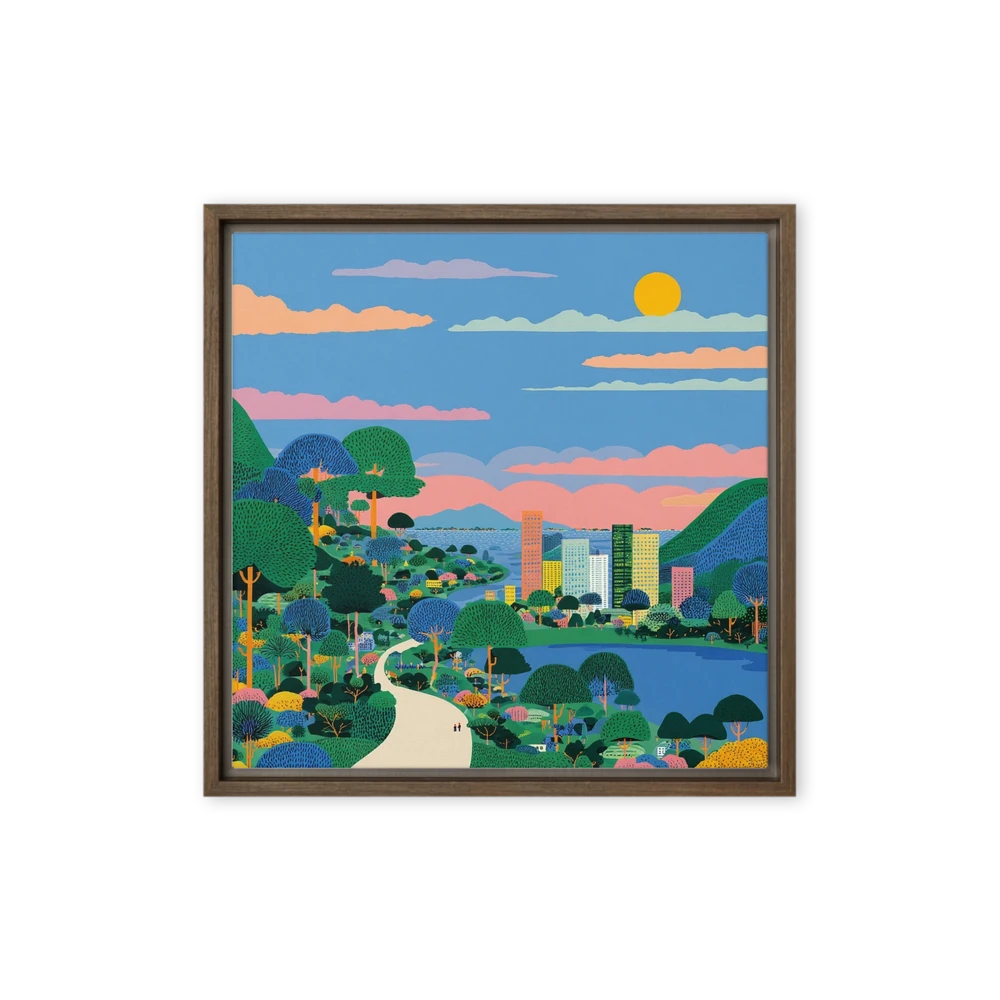 Verdant City Coast | Art Print