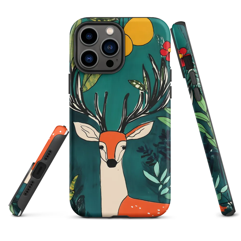 Deer with Oranges and Flora | Phone Case