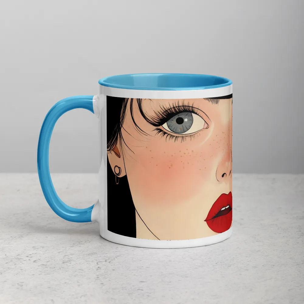 Crimson Lips 
 Mug with Red inside