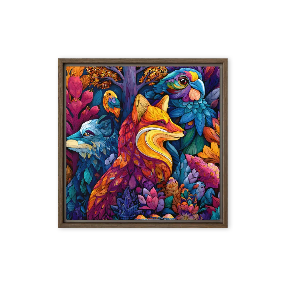 Chromatic Forest Trio 
 Canvas | 26″x 26″