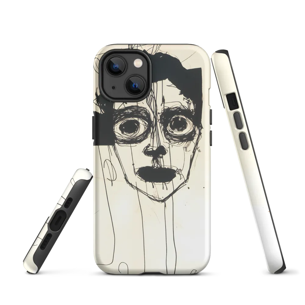 Abstract Ink Portrait | Phone Case