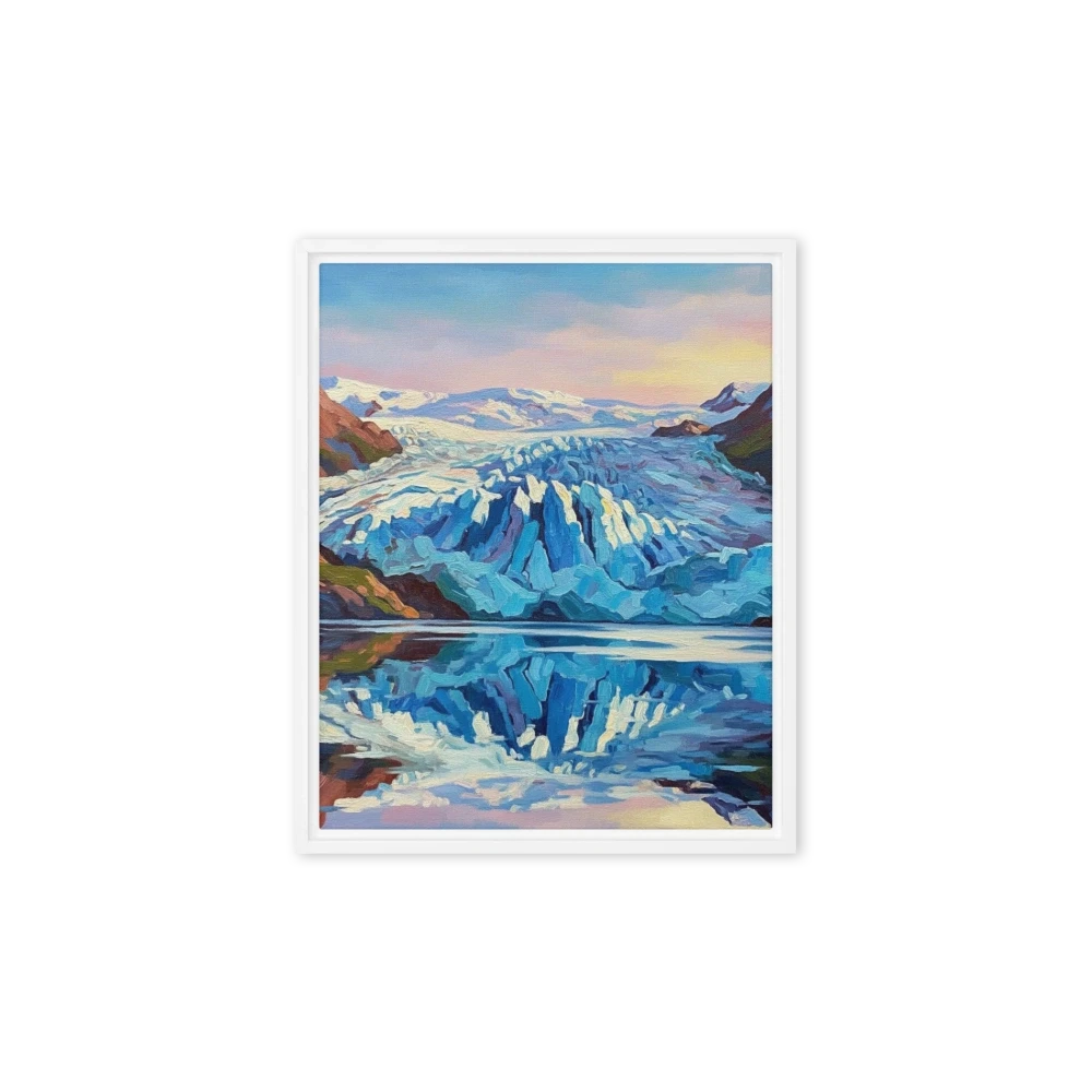 Glacier Reflection at Sunset