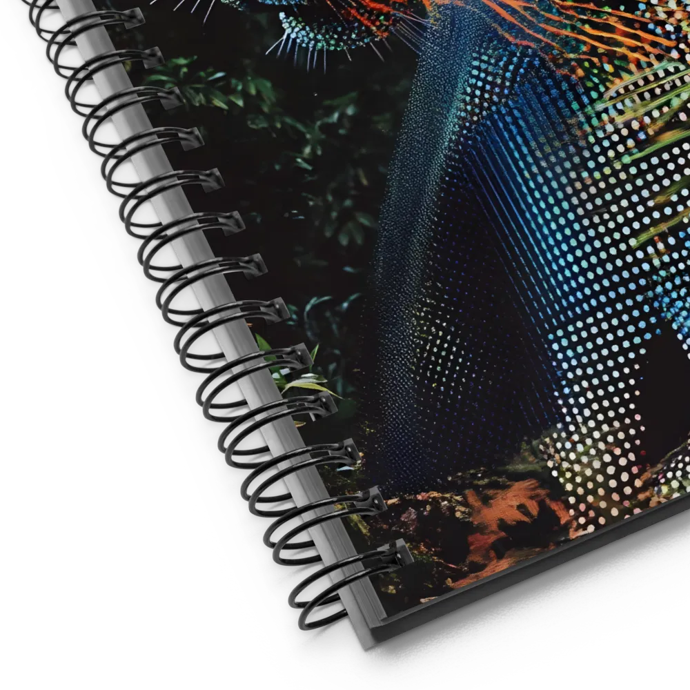 Digital Jungle Jaguar 
 Spiral Notebook | 140 pages