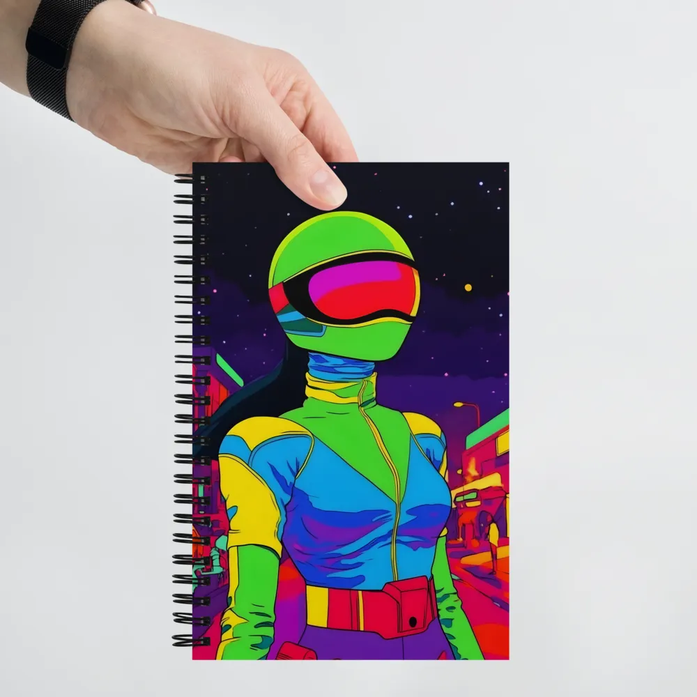 Cosmic City Wanderer 
 Spiral Notebook | 140 pages