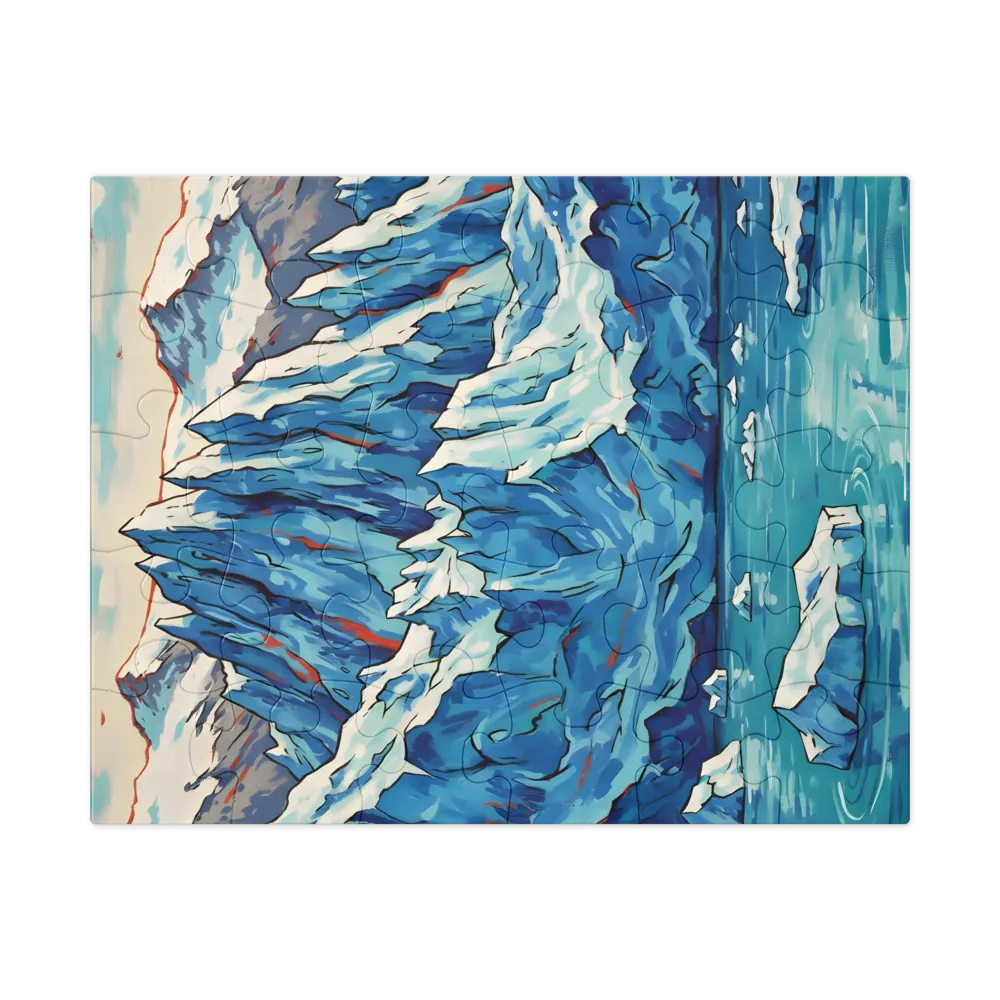 Arctic Ice Landscape 
 Jigsaw Puzzle in Tin Box