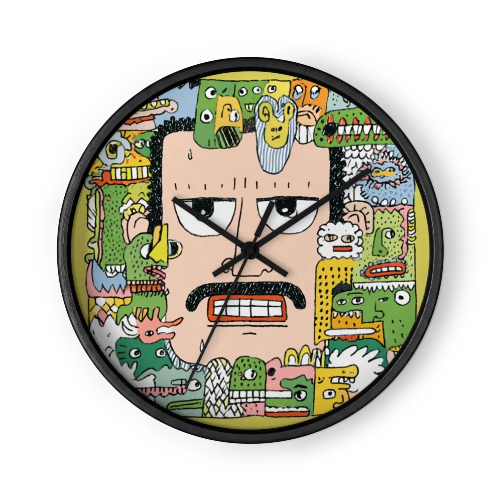 Crowded Mind | Wall Clock