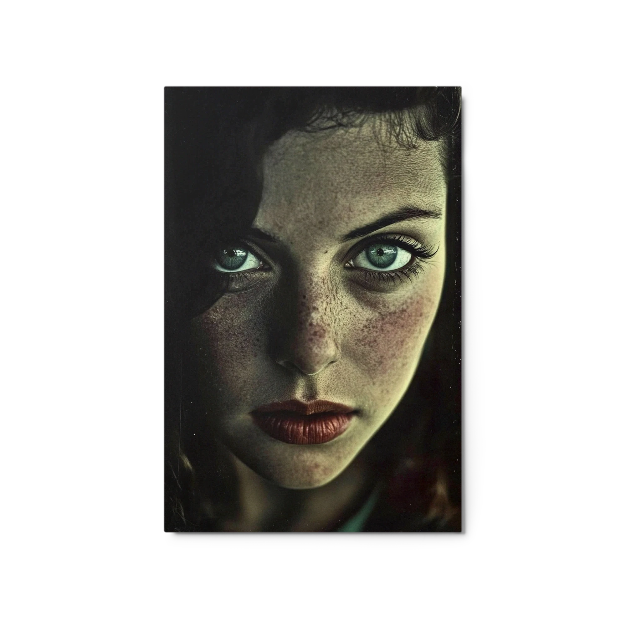 Portrait of a Young Woman with Green Eyes