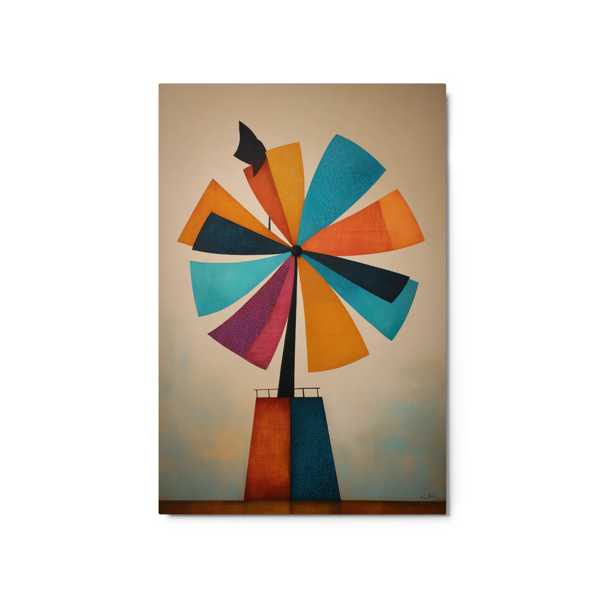 Geometric Windmill Collage